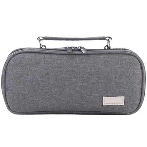 Federmäppchen mit Reißverschluss – mehrlagiges Polyester-Bleistiftetui mit Netztasche, mehrlagiges Federmäppchen | Multifunktionales Federmäppchen mit großer Kapazität, tragbare Schreibwarentasche für von Generic