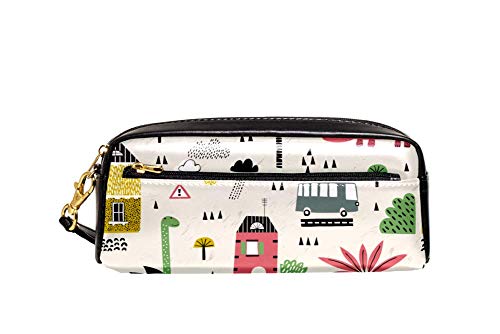 Federmappe Cartoon-Dinosaurier Mit Palme Bleistift Tasche Große Kapazität Federmäppchen Tragbar Stifthalter Für Kinder Büro College-Studenten von Generic