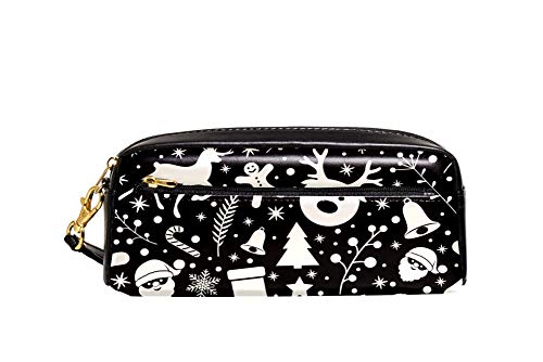 Federmappe Frohe Weihnachten Hirsch Bunt Stifte-Organizer Strapazierfähig Bleistift Beutel Praktischem Briefpapier Tasche Für Schulsachen Büro Damen von Generic