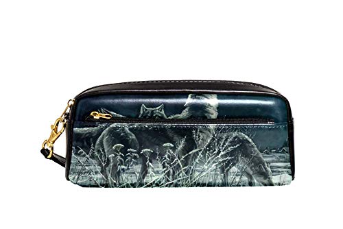 Federmappe Heulen Der Wölfe In Der Nacht Tasche Premium Stifte-Organizer Mit Reißverschluss Federtasche Für Jungen Damen Mädchen von Generic