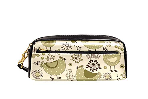 Federtasche Cartoon-Huhn Im Garten Bleistift Beutel Strapazierfähig Make-Up Tasche Premium Bleistift Tasche Für Damen Mädchen Kinder von Generic