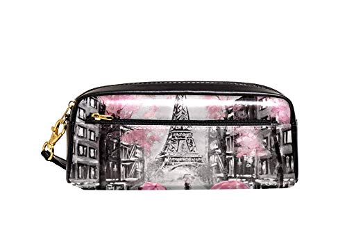 Federtasche Gemälde Von Paris Pencil Case Mit Reißverschluss Bleistift Beutel Stylisches Bleistiftetui Für Erwachsene Student Unisex von Generic