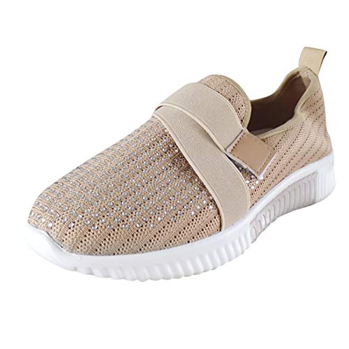 Feeling Free Damen Sneakers Pailletten OrthopäDische Wanderschuhe Orthoback Schuhe Modisch Und Vielseitig Frauen MäDchen BarfußSchuhe 2025 von Generic