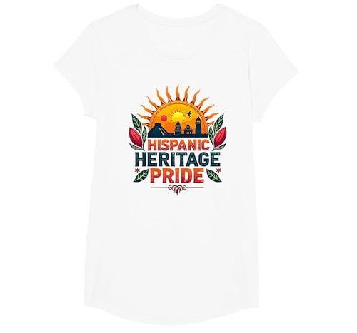 Feier zum Kulturpreis des Hispanic Heritage Month für Männer T-Shirt, Girls, Weiß, XS Feier zum Kulturpreis des Hispanic Heritage Month für Männer T-Shirt, Girls, Weiß, XS von Generic