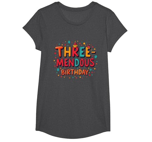 Feier zum dritten Geburtstag von Birthday Boy T-Shirt, Girls, Anthrazit Meliert, XS Feier zum dritten Geburtstag von Birthday Boy T-Shirt, Girls, Anthrazit Meliert, XS von Generic