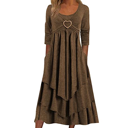 Festliche Kleidung Damen Festliches Kleid Damen Sexy Outfit FüR Damen Winter Winterkleid Damen A Linie Business Kleider Damen Sommerkleider Damen Kleid Elegant Damen Festlich von Generic