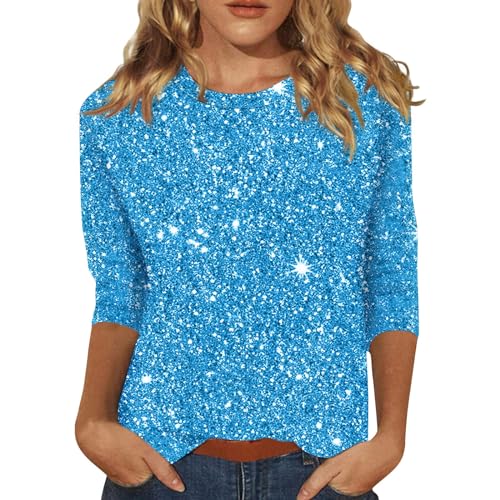 Festliches Outfit Damen Festliche Pullover Damen Mit Glitzer Damen Elegantes Outfit Satin Oberteil Damen Festliches Oberteil Damen Glitzer Festlicher Pullover Damen Damenblusen Langarm von Generic