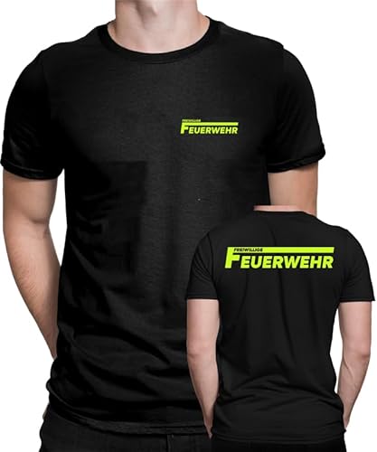 Feuerwehr-Spruch Firefighter als Geschenk für Feuerwehrmann und -Frauen, Beidseitig Herren Männer T-Shirt von Generic