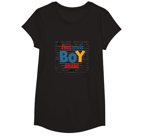 First Grade Boy Squad 2023 Abenteuerspaß T-Shirt, Girls, Schwarz, XS First Grade Boy Squad 2023 Abenteuerspaß T-Shirt, Girls, Schwarz, XS von Generic