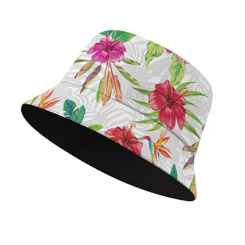 Fischerhut modischer Sommerhut Wende-Design,Blume Modischer Sommer Bucket Hut Anglerhut für Damen Herren von Generic