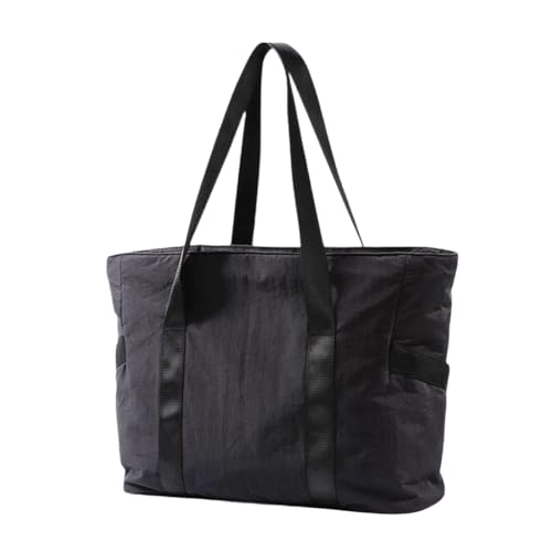 Fitnessstudio -Yoga -Tasche Freizeit -Einkaufstasche Arbeit groß for Frauen Sport Work College (schwarz) von Generic