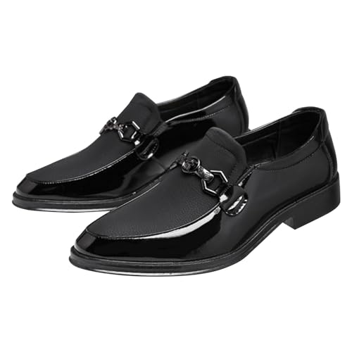 Flache Halbschuhe Formale Abendschuhe Slip on Leder Mit Holzabsatz Männer Halbschuhe Outdoor Boots Bequem Bootsschuhe Schwarz Braun Kunstleder-Loafer Top Gummi Sohle Flache Halbschuhe Formale Abendschuhe Slip on Leder Mit Holzabsatz Männer Halbschuhe Outdoor Boots Bequem Bootsschuhe Schwarz Braun Kunstleder-Loafer Top Gummi Sohle von Generic