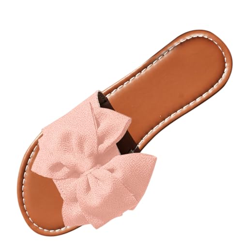 Flache Schuhe für Damen Elegant Hausschuhe Freizeit mit Schleifen Pantolette Bequeme Sommerschuhe eep Toe Hallux Valgus Slingback Orthopädische Sandalen Rutschfeste Flip Flops Sandaletten Flache Schuhe für Damen Elegant Hausschuhe Freizeit mit Schleifen Pantolette Bequeme Sommerschuhe eep Toe Hallux Valgus Slingback Orthopädische Sandalen Rutschfeste Flip Flops Sandaletten von Generic