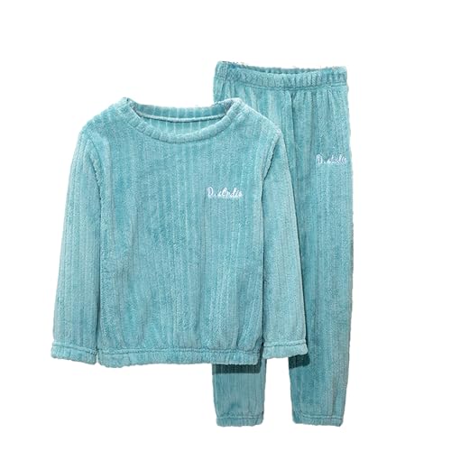 Flauschige Schlafanzug Kinder Jungen Mädchen Schlafanzüge Warme Fleece Pyjama Set Kleinkind Winter Langarm Hausanzug Nachtwäsche Pjs Mit Lange Oberteile Und Hosen Lose von Generic