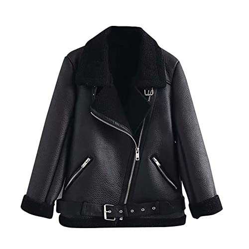 Fleecejacke Damen, Fahrradregenbekleidung Bolero Jacke Reserved Jacke Wollmantel Wollmantel Mit Gürtel Pelzweste Fahrrad Mäntel Thermomäntel Arbeits Regenbekleidung(3-Dunkel Grau, S) von Generic