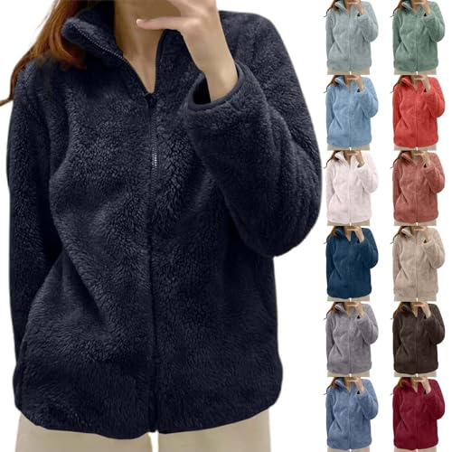Fleecejacke Damen Teddyjacke Mit Kapuze Teddy Fleece Übergangsjacke Plüschjacke Thermo Reißverschluss Fleecepullover Flauschige Kuschelige Strickfleecejacke Sweatjacke Fleecejacke Damen Teddyjacke Mit Kapuze Teddy Fleece Übergangsjacke Plüschjacke Thermo Reißverschluss Fleecepullover Flauschige Kuschelige Strickfleecejacke Sweatjacke von Generic