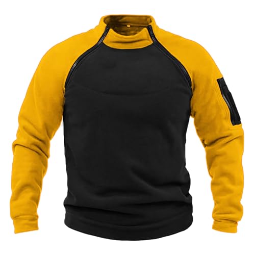 Fleecepullover Herren Militär Outdoor Fleecejacke Warme Tactical Combat Fleece Pullover Taktische Jacke Fleece Jacket Winterpullover Sport Jumper Tops Army Winddichte Pullover Gelb M Fleecepullover Herren Militär Outdoor Fleecejacke Warme Tactical Combat Fleece Pullover Taktische Jacke Fleece Jacket Winterpullover Sport Jumper Tops Army Winddichte Pullover Gelb M von Generic