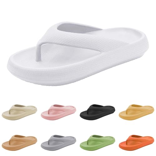 Flip Flops Damen Wolken Hausschuhe Damen Badelatschen Rutschfeste Zehentrenner Slip-On Sandaletten Mit Weichen Sohlen Bequem Duschschuhe Anti-Slip Wasserschuhe Atmungsaktiv Strandsandalen von Generic
