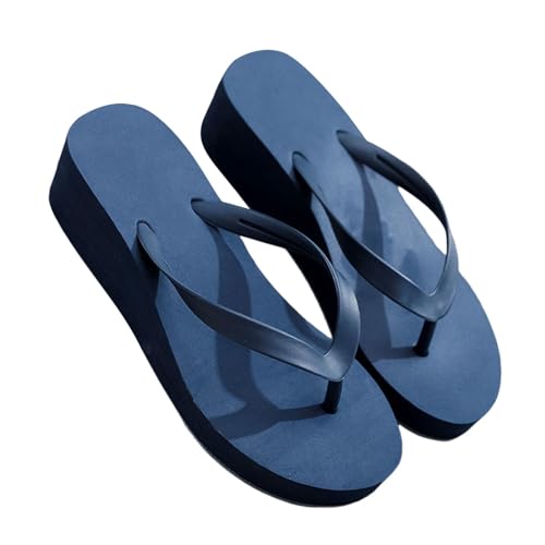 Flip Flops Damen Zehentrenner Plattform Sandalen Hausschuhe Plateau Flip Flop Strandschuhe mit Absatz Keilabsatz Freizeitschuhe Sommerschuhe Wedges Schuhe von Generic