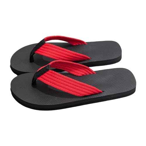 Flip Flops Herren 43 Gummisohle: Hausschuhe Herren Sommer Leicht Offen Badelatschen rutschfest Zehensandalen Casual Strandsandalen Leicht Slipper Fashion Strandsandalen Abriebfeste Freizeitschuhe von Generic