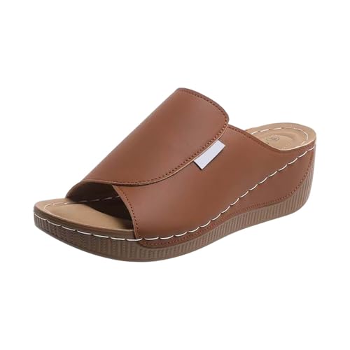 Flip-Flops Keilabsatz Mit Absatz Dicker Breite Füße Schlappen Bequeme Leichte Weiche Sohlen Slipper Offener Zehen Einfarbig Hausschuhe rutschfeste Elegante Flip Flops Flip-Flops Keilabsatz Mit Absatz Dicker Breite Füße Schlappen Bequeme Leichte Weiche Sohlen Slipper Offener Zehen Einfarbig Hausschuhe rutschfeste Elegante Flip Flops von Generic