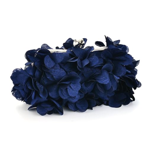 Flower Evening Clutch Purse Mode Blumenabendtaschen große Kapazität Stilvolle Crossbody-Tasche Feste Farbe Trendy Umhängetasche Chic Hobo Tasche von Generic