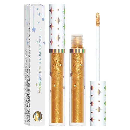 Flüssiger Textmarker für Make-up, flüssiger Textmarker, feuchtigkeitsspendender Kontur-Highlighter-Stick, wasserfest, lang anhaltend, mit Teelicht von Generic