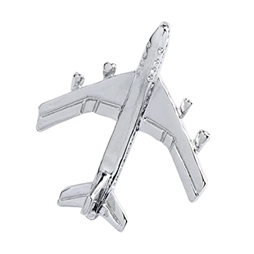 Flugzeug Brosche Silber Flugbegleiter Tie Pin Jet Flug Abzeichen Brosche Männer Stoff Accessoire Flugzeug Brosche Silber Flugbegleiter Tie Pin Jet Flug Abzeichen Brosche Männer Stoff Accessoire von Generic