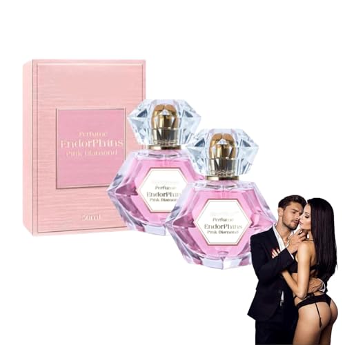 Endorphins Pink Diamant Parfüm, 50ml Enhanced Scents Perfume, Langlebiges Pheromon Parfüm, Enhanced Scents Pheromone Perfume For Woman To Attract Men (2 Pcs) von Generic
