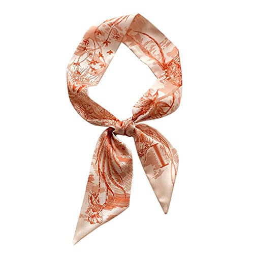 For Sommer Mädchen-Mode-Kappe Handtuch-Stirnband für Damen Retro-Temperament Krawattenbeutel langer schwimmendes (Orange, One Size) von Generic