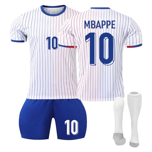 Frankreich Fußball Trikot, 24 Hause/Auswärts Fußball Trikot Kinder Erwachsener, Nr.7 10 Trikots Shorts und Socken Anzug Jungen Herren Frankreich Fußball Trikot, 24 Hause/Auswärts Fußball Trikot Kinder Erwachsener, Nr.7 10 Trikots Shorts und Socken Anzug Jungen Herren von Generic