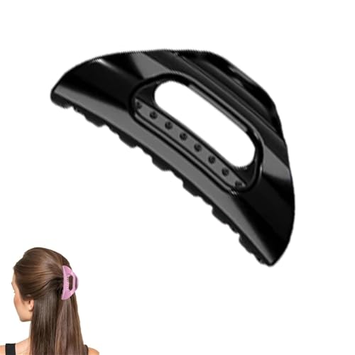 Französische Wolken-Haarnadel aus Acryl, der gemütliche Clip – bequeme Haarklammer for Frauen, for dickes langes Haar, starker Halt, kein Verrutschen(Black) von Generic