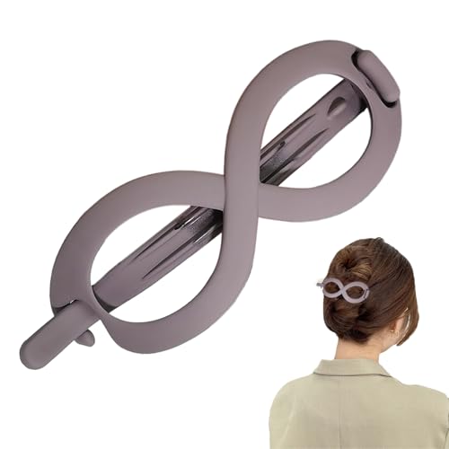 Französische ovale Haarspange Clip - Alligator Flache Krallen Clips, sicherer Schnappverschluss | Bun Pferdeschwanz gebogene Haarkrallen Clips, dekoratives ovales Design Brötchenhalter für Frauen von Generic
