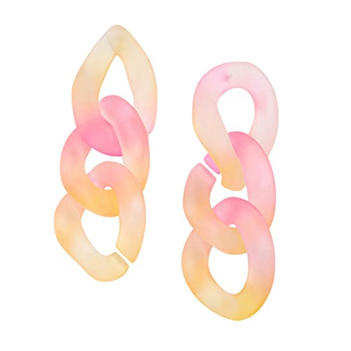 Frauen Acryl Elegante Temperament Mode Farben Ohrringe Schmuck von Generic