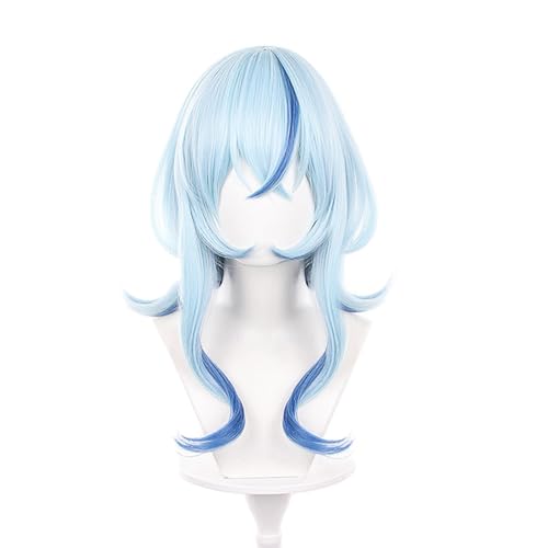 Frauen Cosplay Perücke Für The Shorekeeper Lange Weiß Blau Gradient Gerade Haare Perücken Halloween Party Halloween Weihnachten von Generic