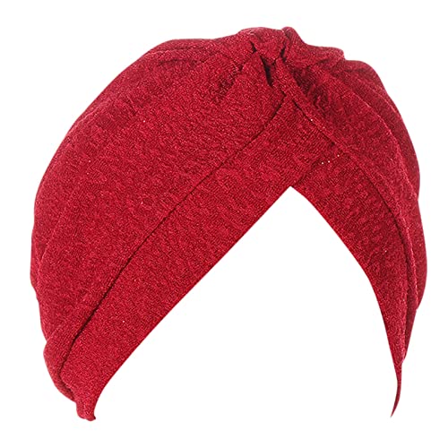 Frauen Ethno Bohemian Hair Cover Wrap Turban Kopfbedeckung Turban Kappe für Frauen Krebs Kopf Hut Kappe Schweißband für Männer (A #8, Einheitsgröße) von Generic