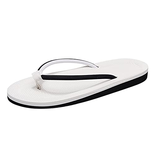 Frauen Flip-Flops für Bogen Unterstützung Strand Leichte Yoga-𝗠atte Komfortable Wandern Thong Sandalen mit weißen Plantar Fasciitis Atmungsaktive Slip-On Indoor Outdoor 𝐒ommer Schwimmen (Black, 37) von Generic
