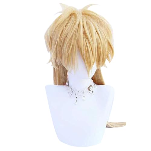 Frauen Gelb Cosplay Perücken Für Alkaid Hitzebeständig Halloween Kostüm Weihnachten Synthetisches Haar Mit Pferde******* von Generic