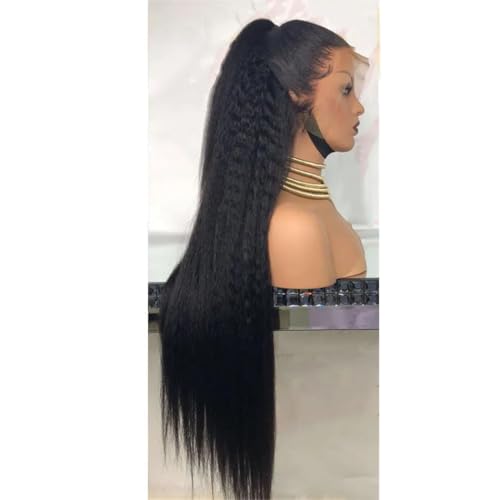 Frauen Gerade Lace Front Perücke 13X4 Transparente Glueless Echthaar Perücken Lang Vorgezupft Brasilianische Stil von Generic
