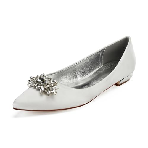 Frauen Hochzeit Bankett Party Schuhe Spitze Satin Chunky Sandalen,Elfenbein,40 EU Frauen Hochzeit Bankett Party Schuhe Spitze Satin Chunky Sandalen,Elfenbein,40 EU von Generic