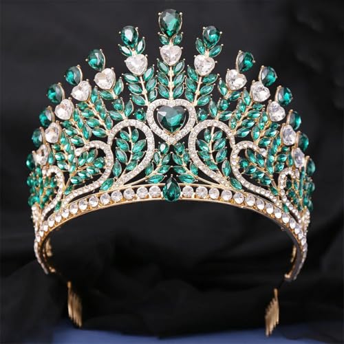 Frauen Hochzeit Kronleuchter große Strass Herz Diademe Ball Partyzug Kopfschmuck Braut Kopfschmuck H321 Gold EN8 Frauen Hochzeit Kronleuchter große Strass Herz Diademe Ball Partyzug Kopfschmuck Braut Kopfschmuck H321 Gold EN8 von Generic