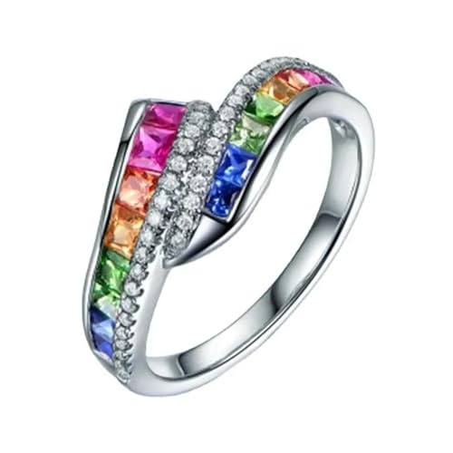 Frauen Männer Mode Blau Strass Kristall Zirkon Kupfer Ring Schmuck Frauen Männer Mode Blau Strass Kristall Zirkon Kupfer Ring Schmuck von Generic