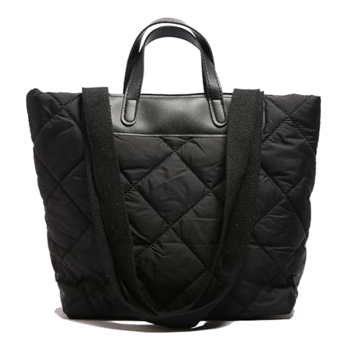 Frauen Nylon Puffer Einkaufstasche gesteppte Handtasche mit innerer Tasche groß von Generic