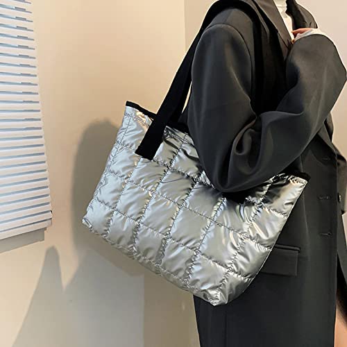 Frauen Nylon Tuch Schulter Taschen Weibliche Casual Tote Handtaschen Universal Stepp Einkaufstaschen für Mädchen Frauen Straße von Generic