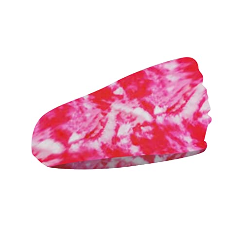 Frauen Print Stirnband Elastic Head Wrap Haarband Bandana Stirnband Flip Stirnbänder (E-Rot, Einheitsgröße) von Generic