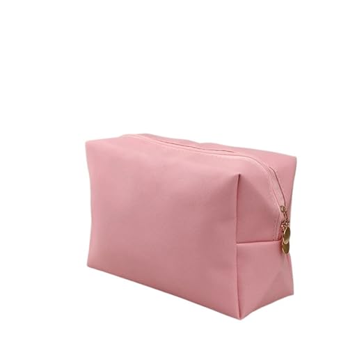 Frauen Reise Make-Up Taschen PU Leder Tasche Reise Waschen Toiletry Organizer Geldbörse Kosmetik Tasche(Pink) von Generic