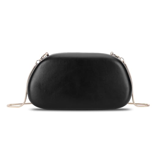 Frauen Retro Clutch Bag Leder Vintage Crossbody Bag Party Telefontasche (schwarz) von Generic