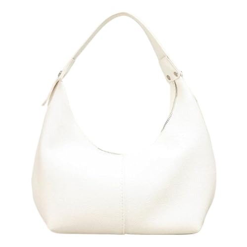 Frauen Retro Schulter Tasche PU Leder Mode Tote Handtasche Einfarbig Einfache Schulter Handtasche Mädchen Outdoor Täglichen Tasche von Generic