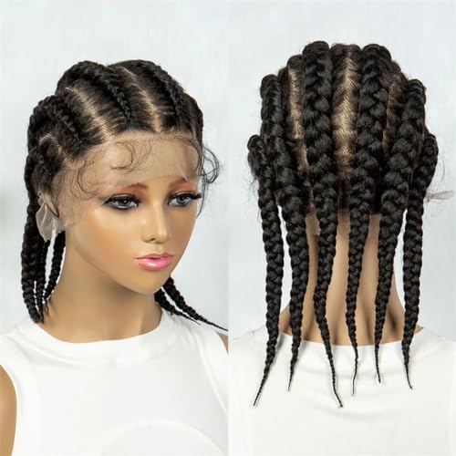 Frauen Spitze Cornrow Box Geflochtene Perücke Zöpfe Perücke Mit Baby Haar Flechten Perücken Synthetische Spitze Front Perücken Frauen Spitze Cornrow Box Geflochtene Perücke Zöpfe Perücke Mit Baby Haar Flechten Perücken Synthetische Spitze Front Perücken von Generic