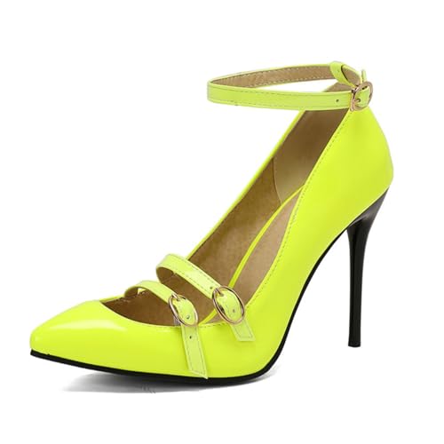 Frauen Spitze Spitze Hochzeit Pumps Knöchelriemen Braut Events Heels Stiletto Absatz Bankette & Galas Schuhe 10cm,Grün,40 EU Frauen Spitze Spitze Hochzeit Pumps Knöchelriemen Braut Events Heels Stiletto Absatz Bankette & Galas Schuhe 10cm,Grün,40 EU von Generic
